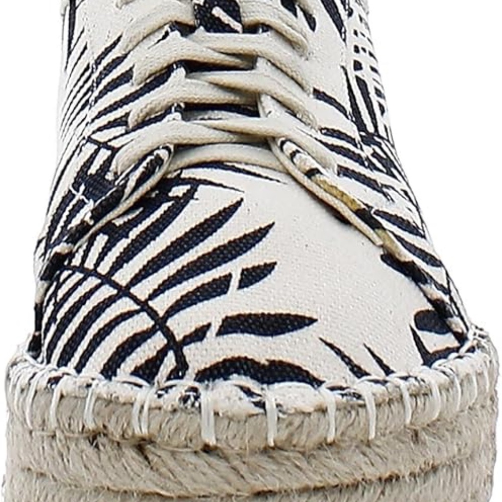 COCONUTS BY MATISSE MIAMI ESPADRILLE SNEAKERS BLACK PALM PRINT